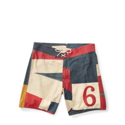 Ralph Lauren Print Cotton Short Stonewash