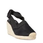 Ralph Lauren Helma Linen Espadrille Black