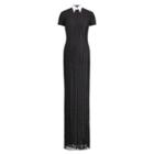 Ralph Lauren Connor Beaded Tulle Gown Black