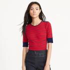 Ralph Lauren Lauren Lace-up-shoulder Top Brilliant Red/navy