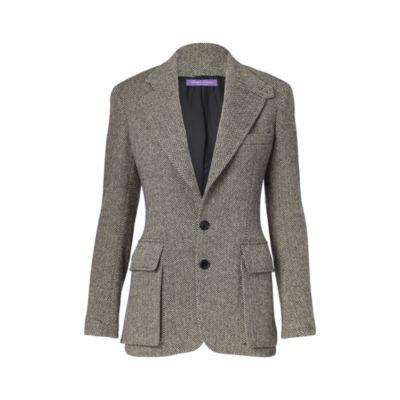 Ralph Lauren The Tweed Jacket Cream/black