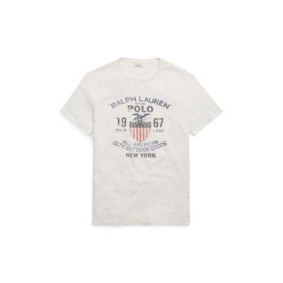 Ralph Lauren Custom Slim Fit Cotton T-shirt Nevis