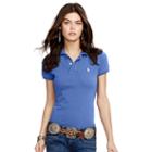 Polo Ralph Lauren Skinny Fit Cotton Mesh Polo Scottsdale Blue