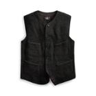 Ralph Lauren Indigo Knit Cotton-silk Vest Black Indigo