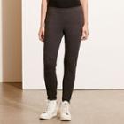 Ralph Lauren Lauren Paneled Stretch Cotton Legging Dark Heather