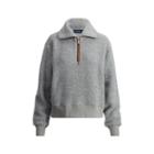 Ralph Lauren Fleece Half-zip Pullover Soft Flannel Heather