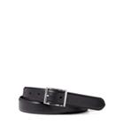 Ralph Lauren Vachetta Leather Dress Belt Black