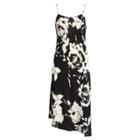 Ralph Lauren Floral-print Crepe Slip Dress Black-cream