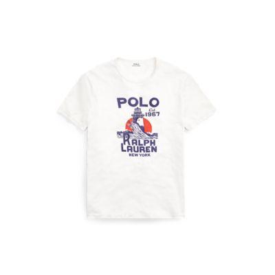 Ralph Lauren Classic Fit Cotton T-shirt Deckwash White L Tall