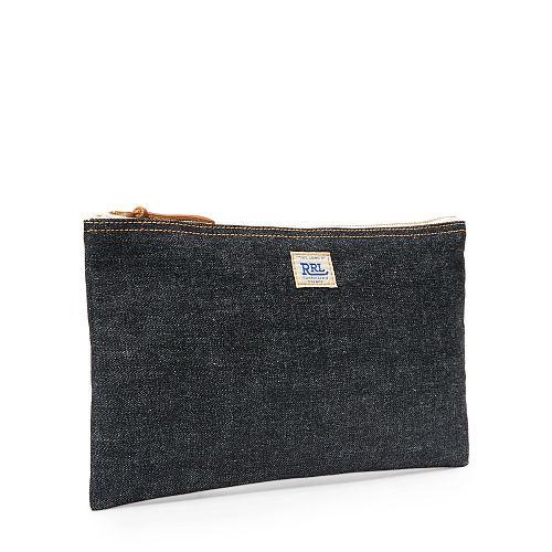 Ralph Lauren Rrl Medium Selvedge Denim Pouch