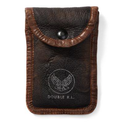 Ralph Lauren Shearling Eyeglasses Case Brown