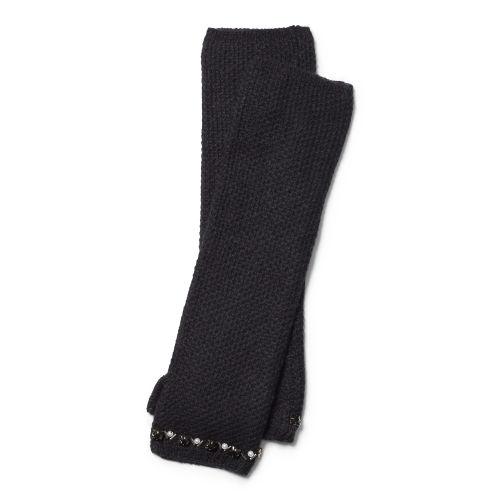 Ralph Lauren Lauren Jeweled Fingerless Gloves Black/jet & Smoke