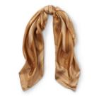 Ralph Lauren Gwen Bridle-print Silk Scarf Camel