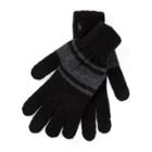 Ralph Lauren Rugby-stripe Wool Tech Gloves Black/charcoal
