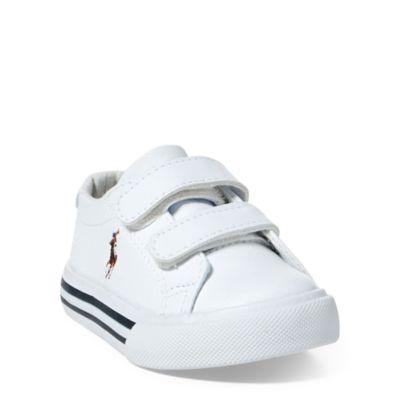 Ralph Lauren Slater Faux-leather Ez Sneaker White
