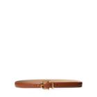 Ralph Lauren Nappa Leather Skinny Belt Saddle