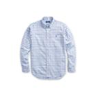 Ralph Lauren Classic Fit Plaid Oxford Shirt Multi Blue/white 6x Big