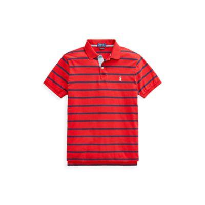 Ralph Lauren Classic Fit Jersey Polo Shirt Red Beret/cruise Navy 1x Big