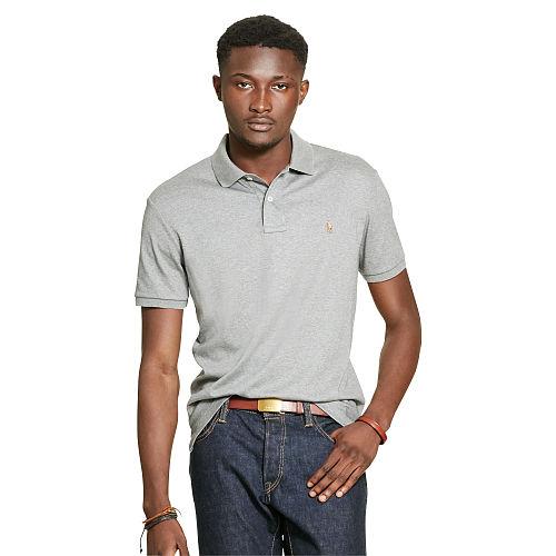 Polo Ralph Lauren Custom-fit Pima Cotton Polo Boulder Grey Heather