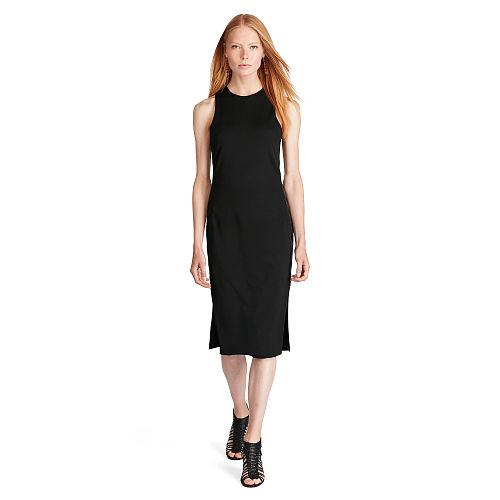 Polo Ralph Lauren Ponte Lace-up Dress Polo Black