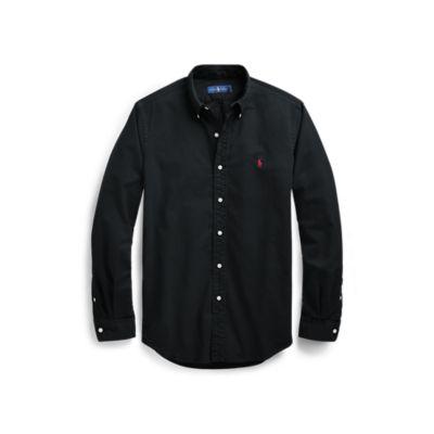 Ralph Lauren Slim Fit Oxford Shirt Polo Black