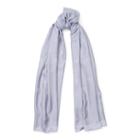 Ralph Lauren Rl Silk-wool Scarf Silver