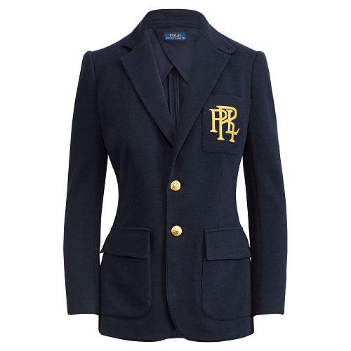 Polo Ralph Lauren Knit Cotton Blazer Navy