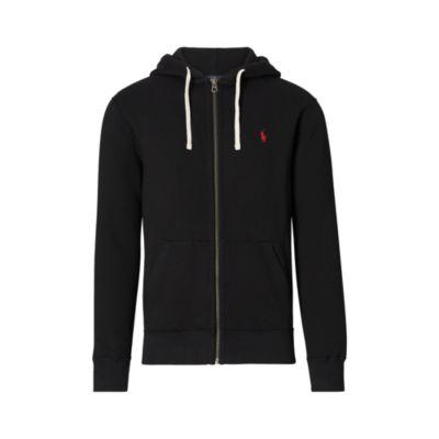 Ralph Lauren Classic Fleece Hoodie Polo Black