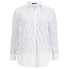 Ralph Lauren Lauren Woman Eyelet Cotton Shirt White
