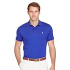 Ralph Lauren Polo Golf Custom-fit Lisle Polo Shirt Flag Royal