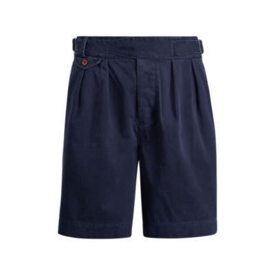 Ralph Lauren Classic Fit Pleated Short Aviator Navy