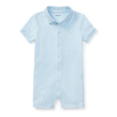 Ralph Lauren Cotton Interlock Polo Shortall Beryl Blue 6m