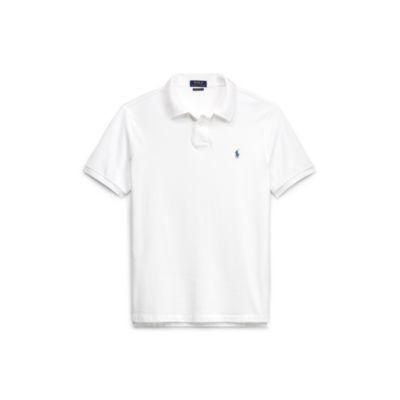 Ralph Lauren Custom Slim Fit Mesh Polo White