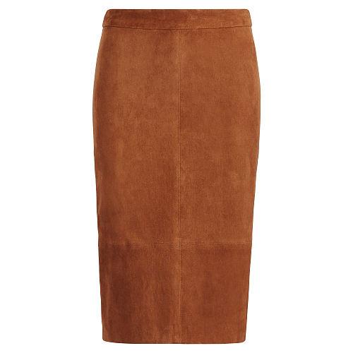 Polo Ralph Lauren Suede Pencil Skirt