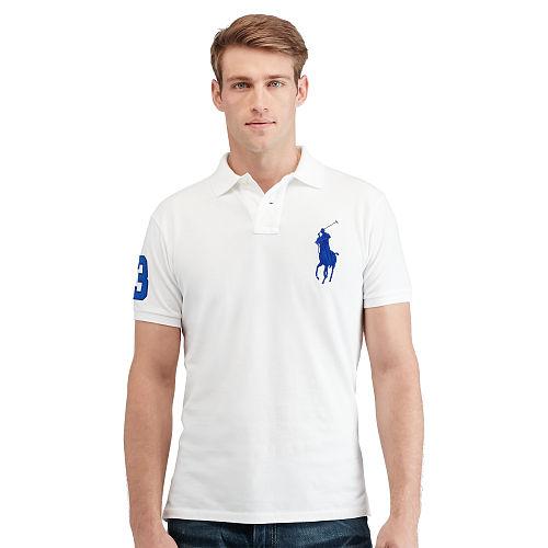 Polo Ralph Lauren Custom-fit Big Pony Polo White/navy