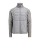 Ralph Lauren Paneled Stretch Wool Sweater Grey Htr/design Grey