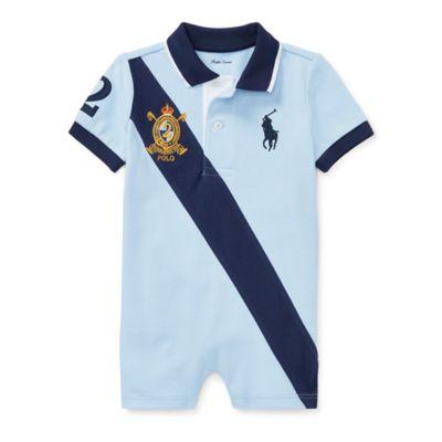 Ralph Lauren Cotton Mesh Polo Shortall Elite Blue 9m