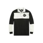 Ralph Lauren Classic Fit Cotton Rugby Shirt Polo Black/deckwash White 2x Big