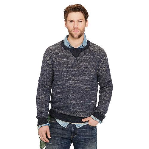 Ralph Lauren Denim & Supply Cotton Crewneck Sweater Denim