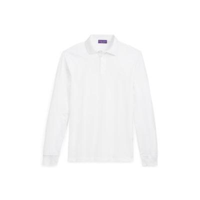 Ralph Lauren Custom Fit Piqu Polo Shirt Classic White