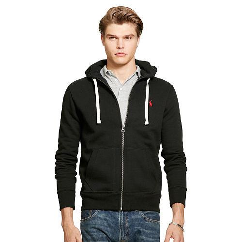 Polo Ralph Lauren Cotton-blend-fleece Hoodie Polo Black