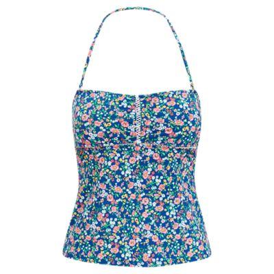 Ralph Lauren Floral Strapless Tankini Top Multi Floral