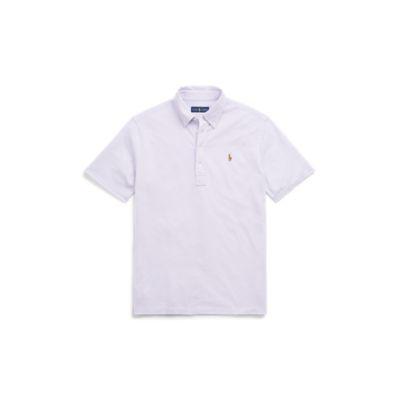 Ralph Lauren Knit Oxford Shirt Powder Purple/white 1x Big