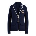 Ralph Lauren Crest Cotton-blend Blazer Navy/cream