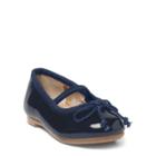 Ralph Lauren Nellie Leather Ballet Flat Navy Patent