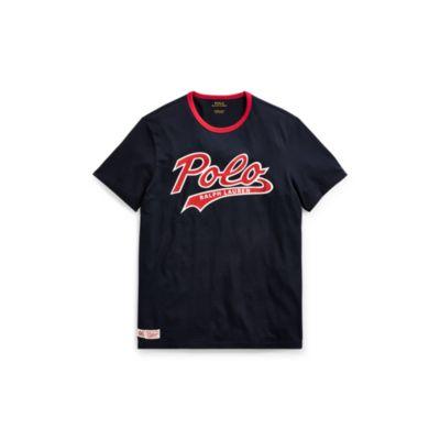 Ralph Lauren Custom Slim Fit Cotton T-shirt Aviator Navy