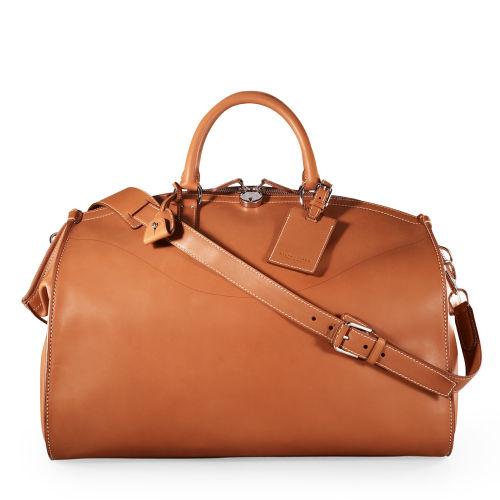Ralph Lauren Saddle Weekender Bag Rl Gold