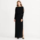 Ralph Lauren Lauren Keyhole-back Jersey Gown Black