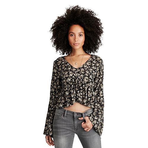 Ralph Lauren Denim & Supply Floral-print Bell-sleeve Top Camden Floral
