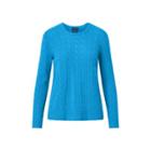 Ralph Lauren Cable-knit Cashmere Sweater Brookfield Blue